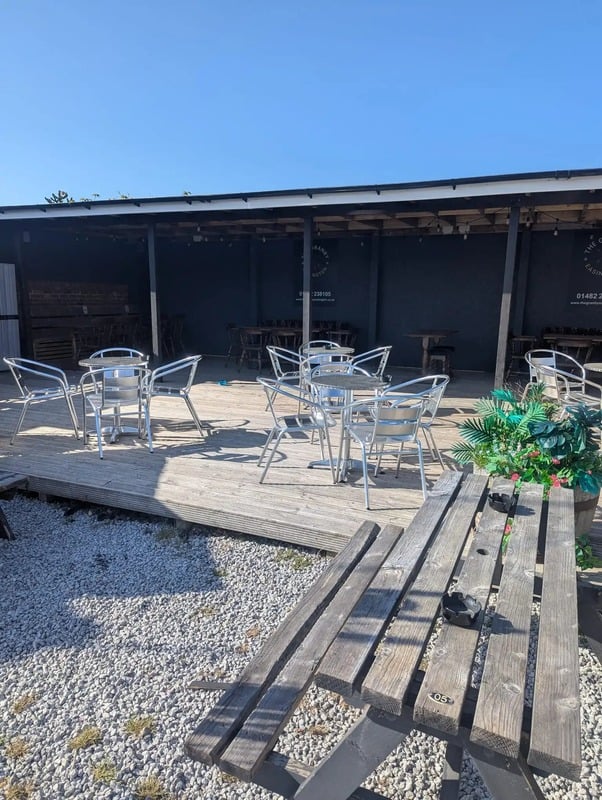 The Granby's outdoor decked seating