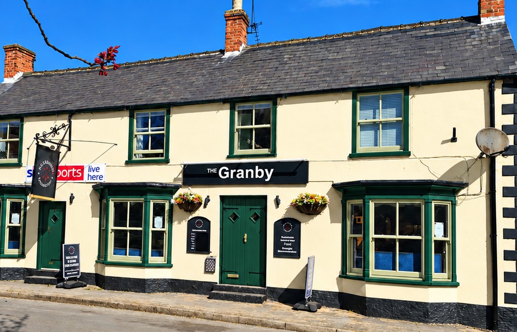 The Granby pub exterior in Easington
